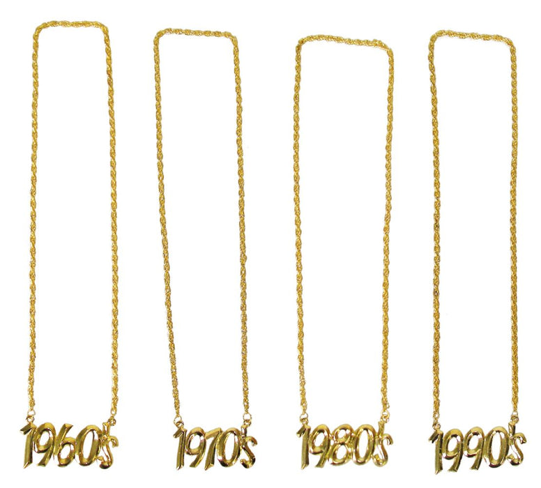 Goldene Halskette mit Jahreszahl 1980