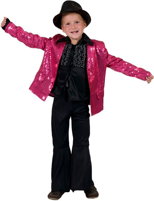 Show Pailletten Jacke für Kinder Pink