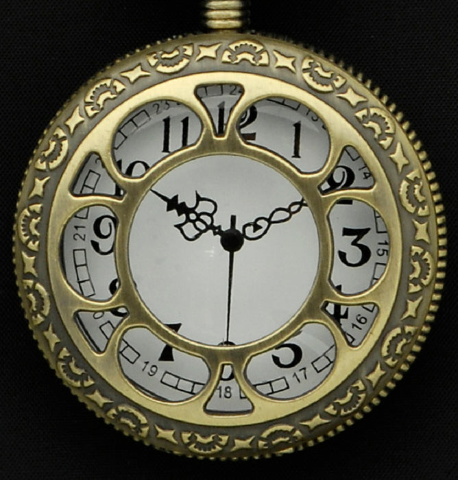 Antike Taschenuhr Altgold zum Steampunk Kostüm