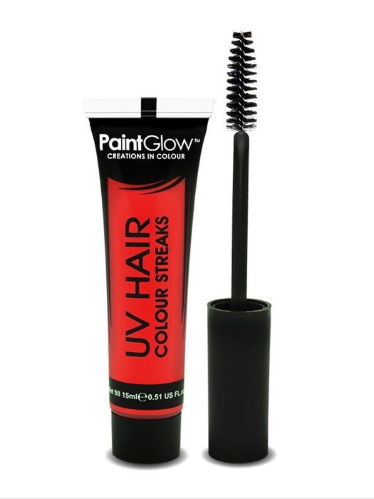 PaintGlow - Neon UV Hair Streaks - Strähnen Color Haarfarbe - Rot
