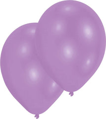 10 Stück Latexballon Luftballons 27,5 cm Einfarbig - Lila Uni
