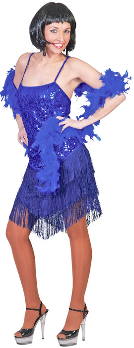 Charleston Kleid Marlene für Damen - Blau