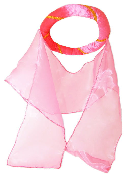 Mittelalter Haarband Helena für Mädchen - Pink Gold