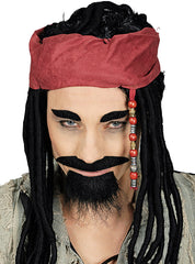 Bart-Set zum Piraten Kostüm für Erwachsene