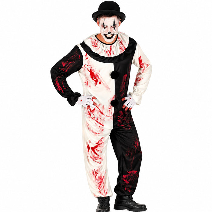 Kostüm "Terror Clown" für Herren | Einteiler mit Kragen