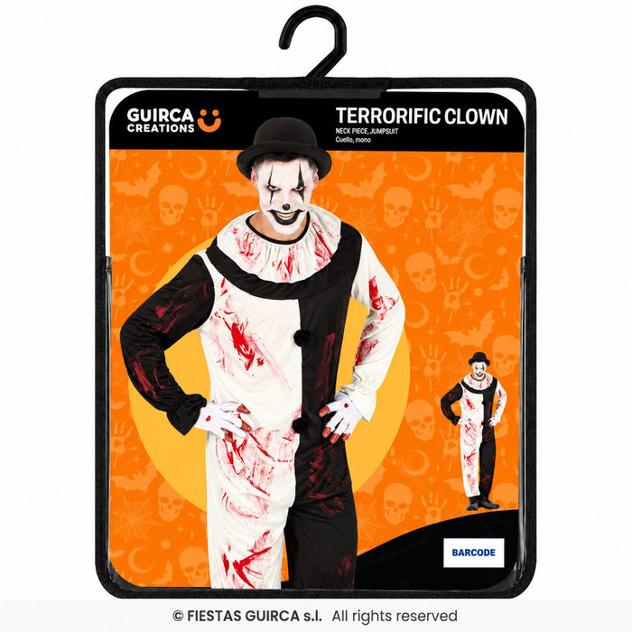 Kostüm "Terror Clown" für Herren | Einteiler mit Kragen