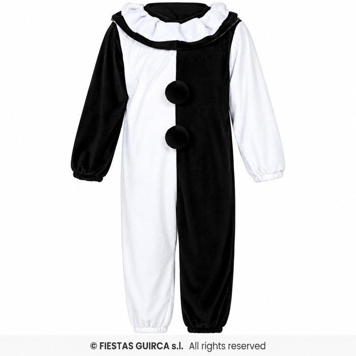 Babykostüm "Terror Clown" für Kinder | Schwarz Weiß - Einteiler
