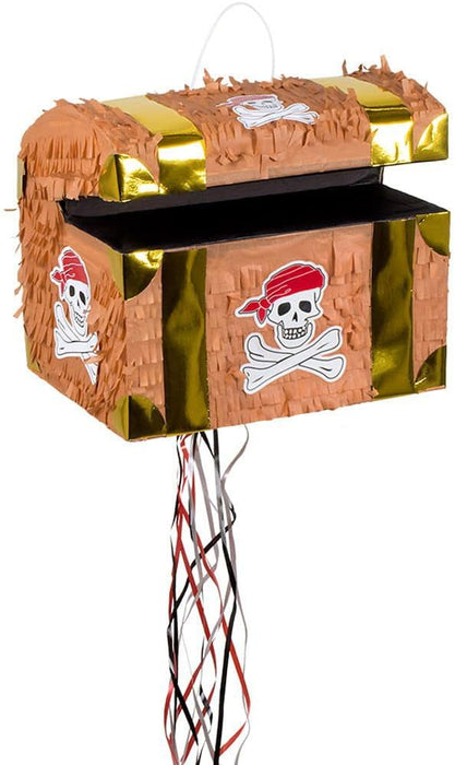 Zieh Pinata "Piraten Schatztruhe" | 30x26x23cm