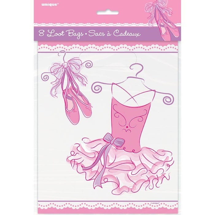 Geschenkbeutel PVC 18x22cm/8St. Ballerina