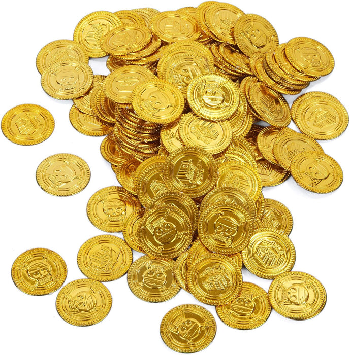 Goldmünzen Spielgeld - Piratenschatz | 144 Stück