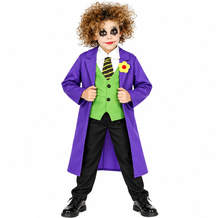 Clown "Verrückter Narr" Kostüm für Kinder | 4-tlg.