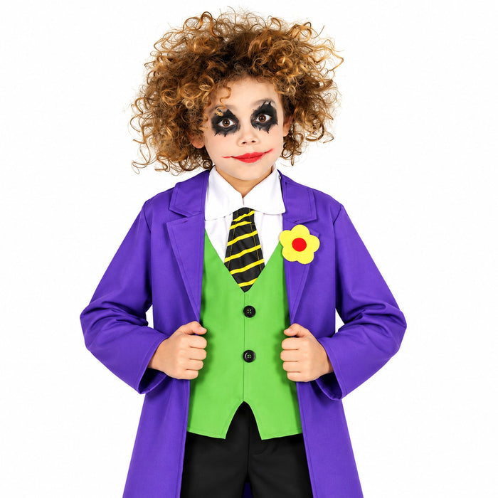 Clown "Verrückter Narr" Kostüm für Kinder | 4-tlg.