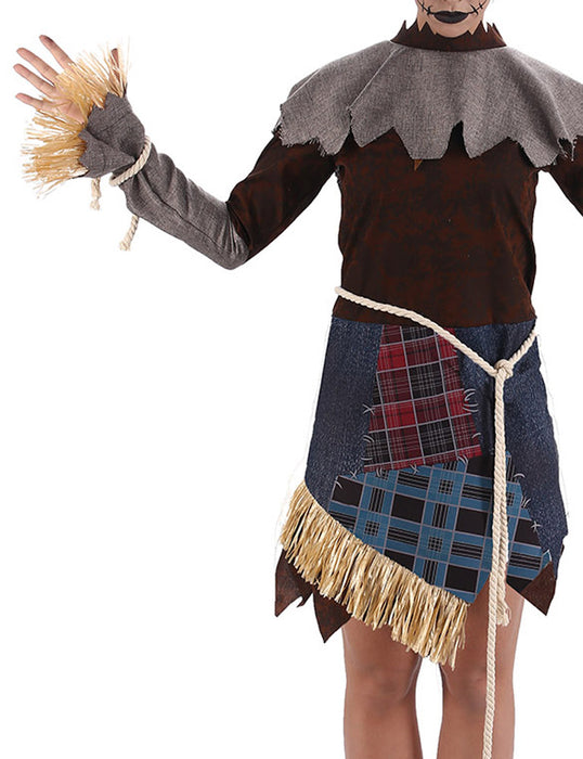 Vogelscheuche Kostüm "Miss Scarecrow" für Damen - 3-tlg.