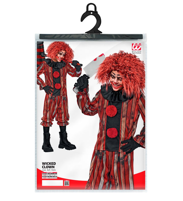 Horror Clown "Wicked Clown" für Jungen | 3-tlg.