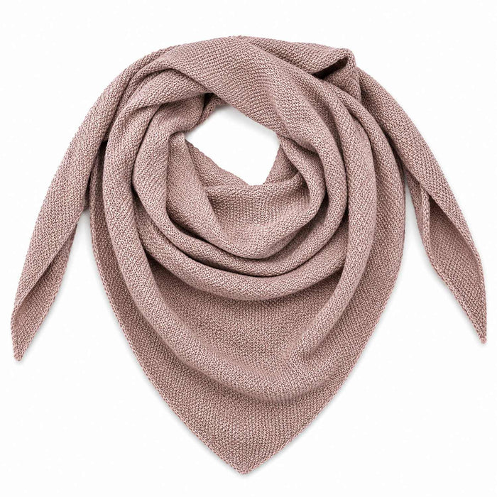 XL Strick Dreieckstuch - Schal  200 x 80 cm | Taupe