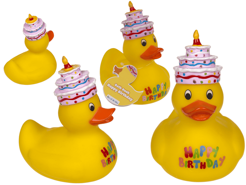 Quietsche-Ente "Happy Birthday" | 10 cm