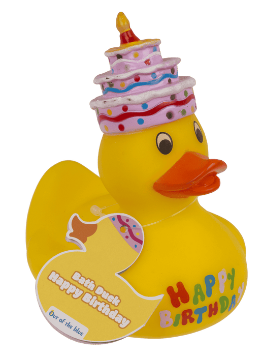 Quietsche-Ente "Happy Birthday" | 10 cm