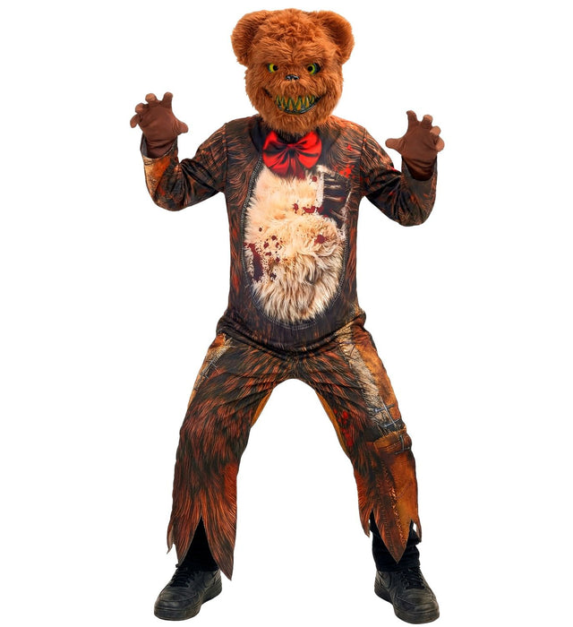 "Zombie Teddybär" Kostüm für Kinder | Overall und Maske