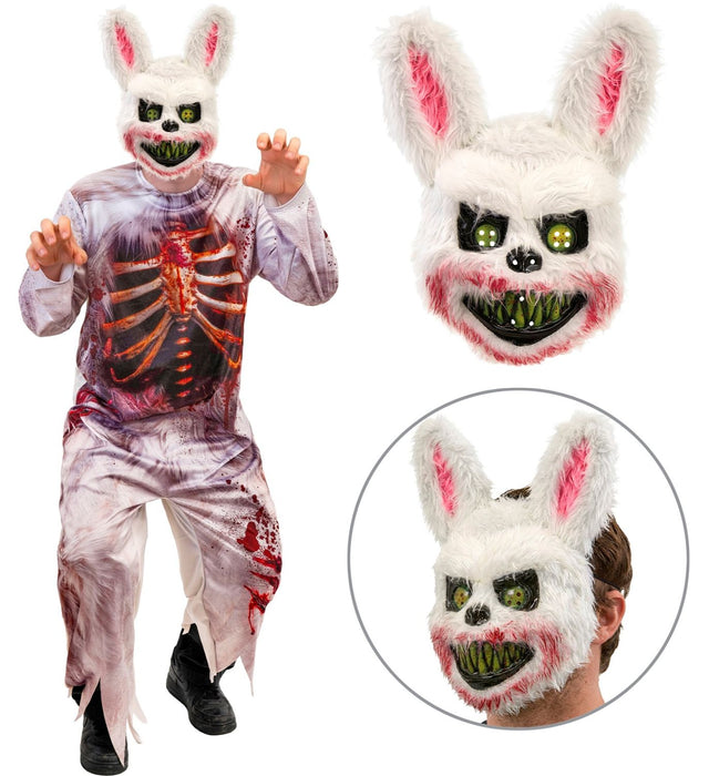 "Zombie Bunny" Kostüm für Herren | Overall und Maske