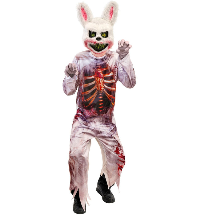"Zombie Bunny" Kostüm für Kinder | Overall und Maske