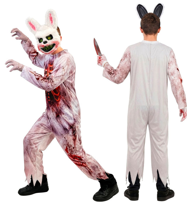 "Zombie Bunny" Kostüm für Kinder | Overall und Maske