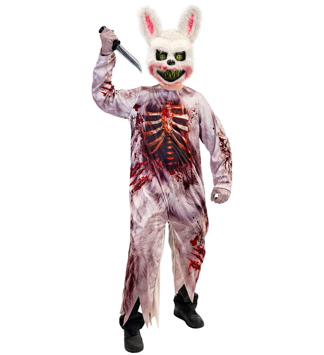 "Zombie Bunny" Kostüm für Kinder | Overall und Maske