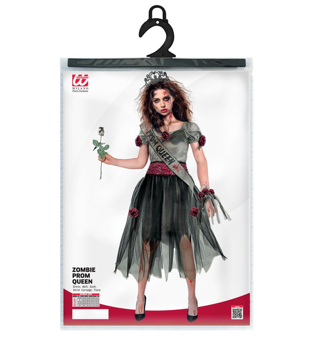 "Zombie Schönheitskönigin" Kostüm für Damen | 5-tlg.