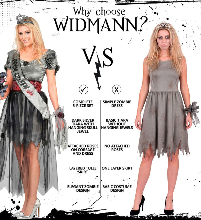 "Zombie Schönheitskönigin" Kostüm für Damen | 5-tlg.